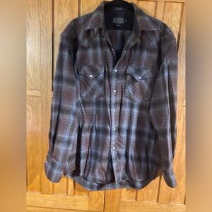 Pendleton Canyon  Plaid Men's Wool Shirt